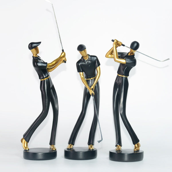 Henry Golf Figurine Statue Golfer Sculpture